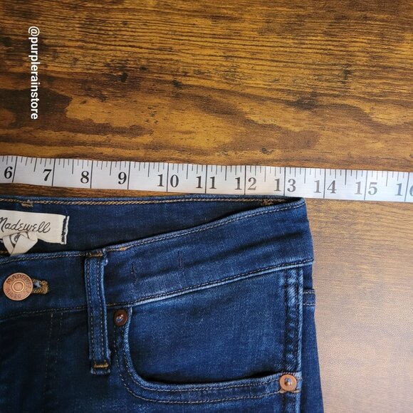 Madewell Jeans 27 Skinny 10" High Rise M2230 Dark Wash Tummy Control Stretch - Picture 8 of 13